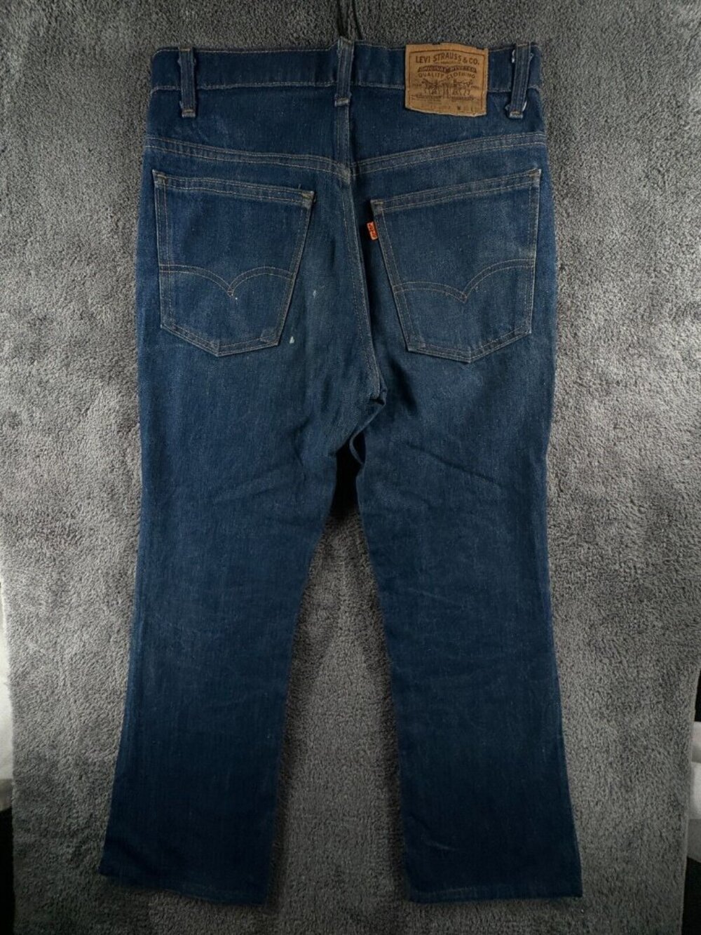 VTG 1980 Levis Orange Tab Blue Jean 20517-0217 USA Button “8” ACTL 30x28